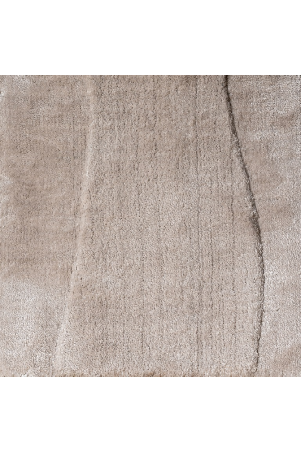 Beige Viscose Round Carpet | OROA Addison | Oroa.com