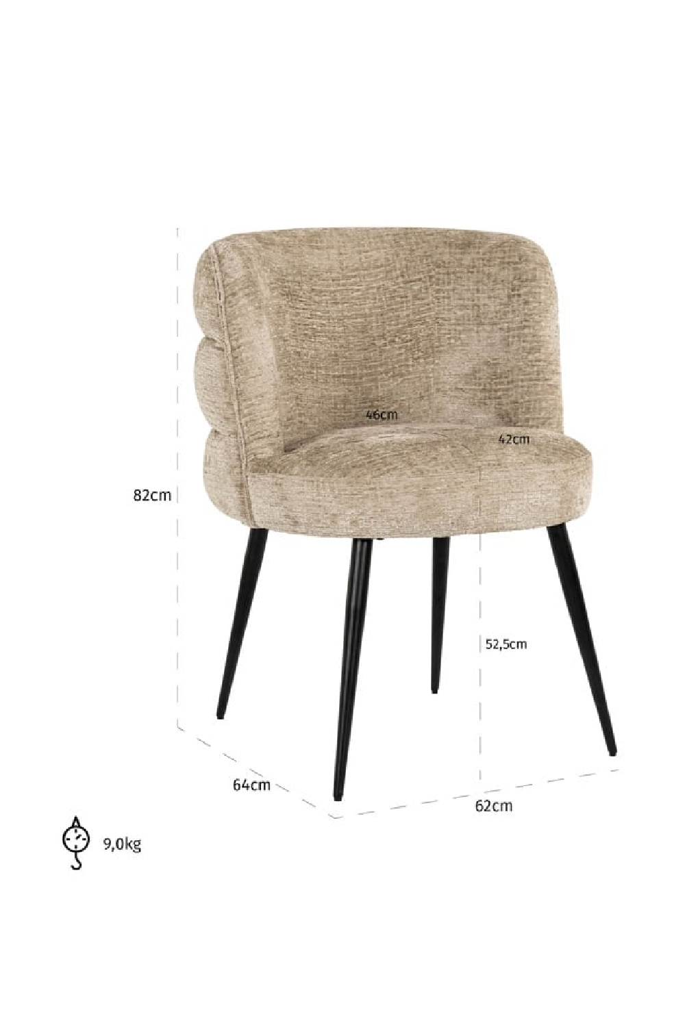 Layered Modern Dining Chair | Richmond Interiors Stella | Oroa.com