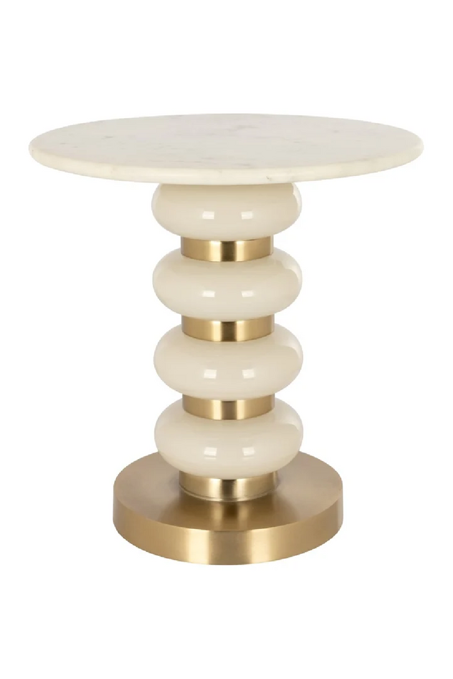 White Marble Side Table | Richmond Interiors Boann | Oroa.com