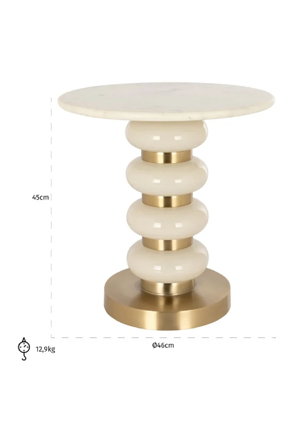 Marble End Table | OROA Boann | Oroa.com