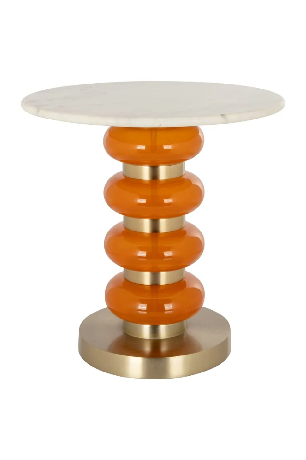 Orange Glass End Table | OROA Boann | Oroa.com