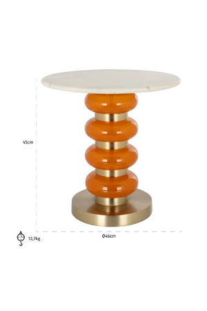 White Marble Side Table | Richmond Interiors Boann | Oroa.com