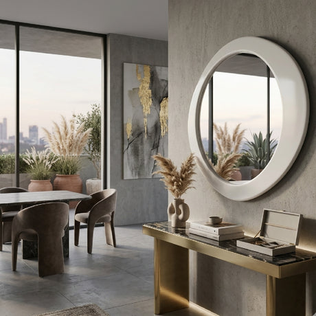   White Asymmetrical Mirror | Oroa.com