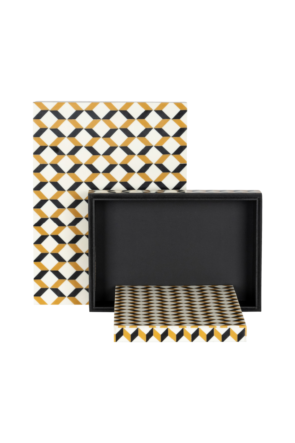 Zig-Zag Patterned Storage Boxes (2) | OROA Frences | Oroa.com