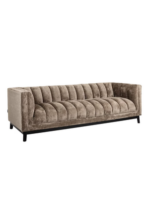 Taupe Chenille Channeled Sofa | Richmond Interiors Beaudy | Oroa.com