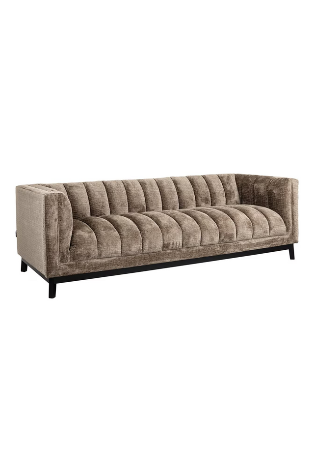 Taupe Chenille Channeled Sofa | Richmond Interiors Beaudy | Oroa.com