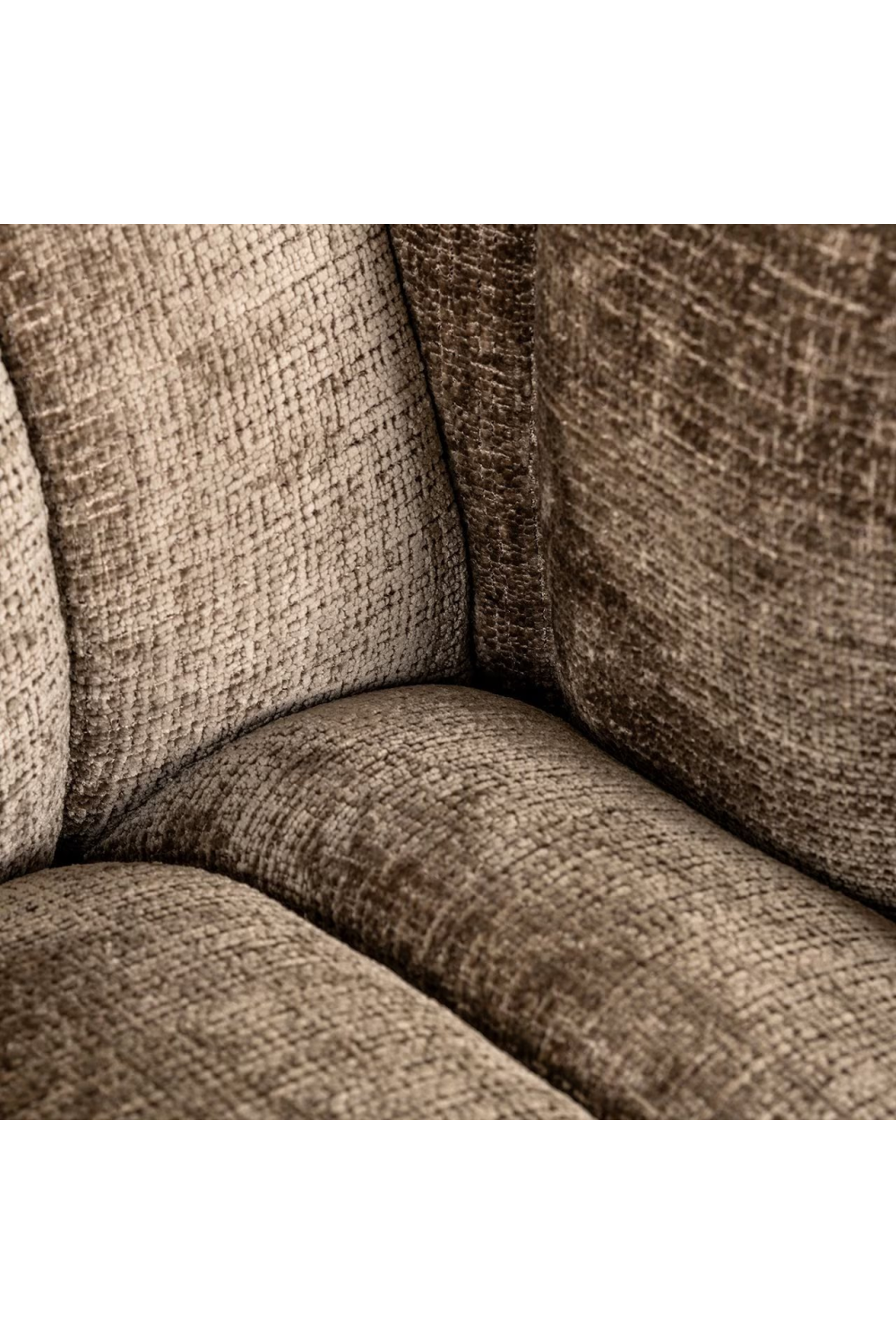 Taupe Chenille Channeled Sofa | OROA Beaudy | Oroa.com