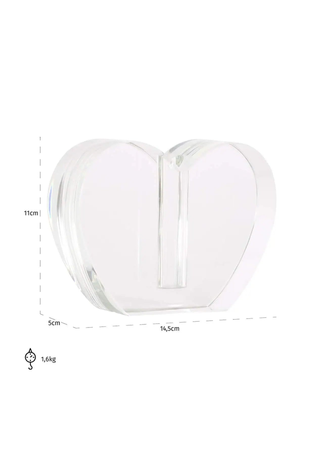 Heart Shaped Glass Candle Holder | OROA Sana | Oroa.com