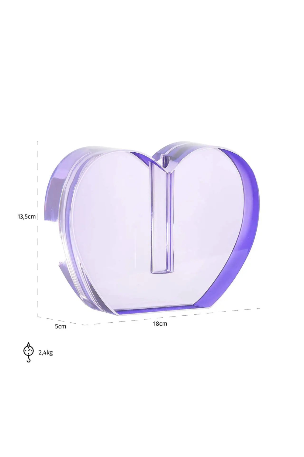 Purple Glass Candle Holder | Richmond Interiors Tanna | Oroa.com