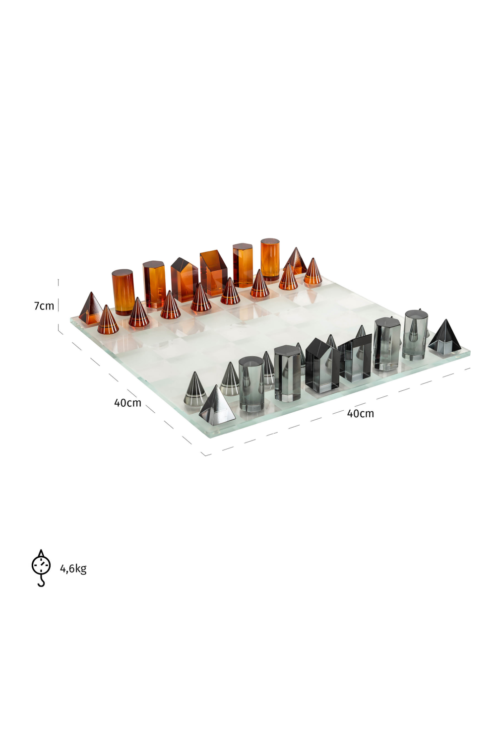 Decorative Glass Chessboard | OROA Zyenna | Oroa.com