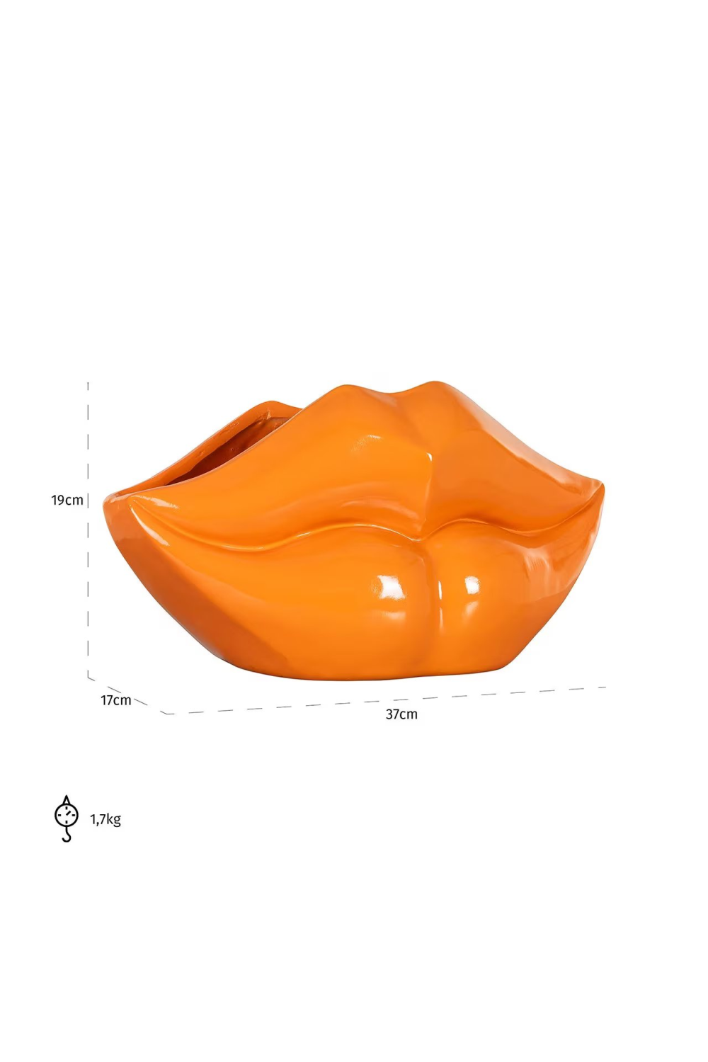 Lips Glossy Vase | OROA Lippo | Oroa.com