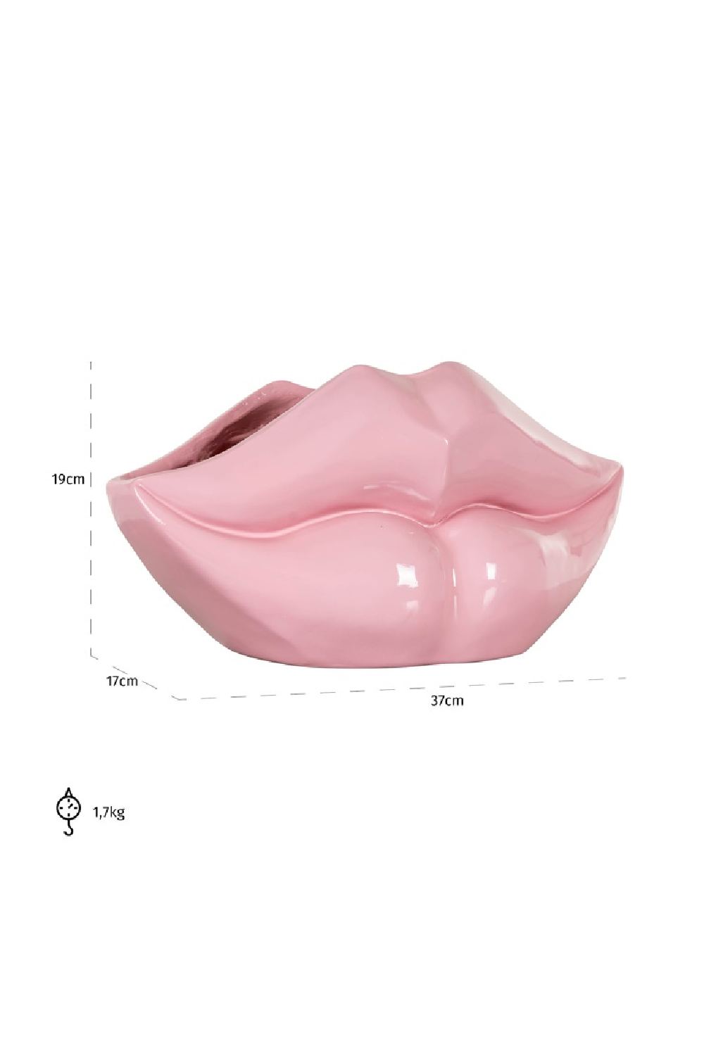 Lips Glossy Vase | Richmond Interiors Lippo | Oroa.com