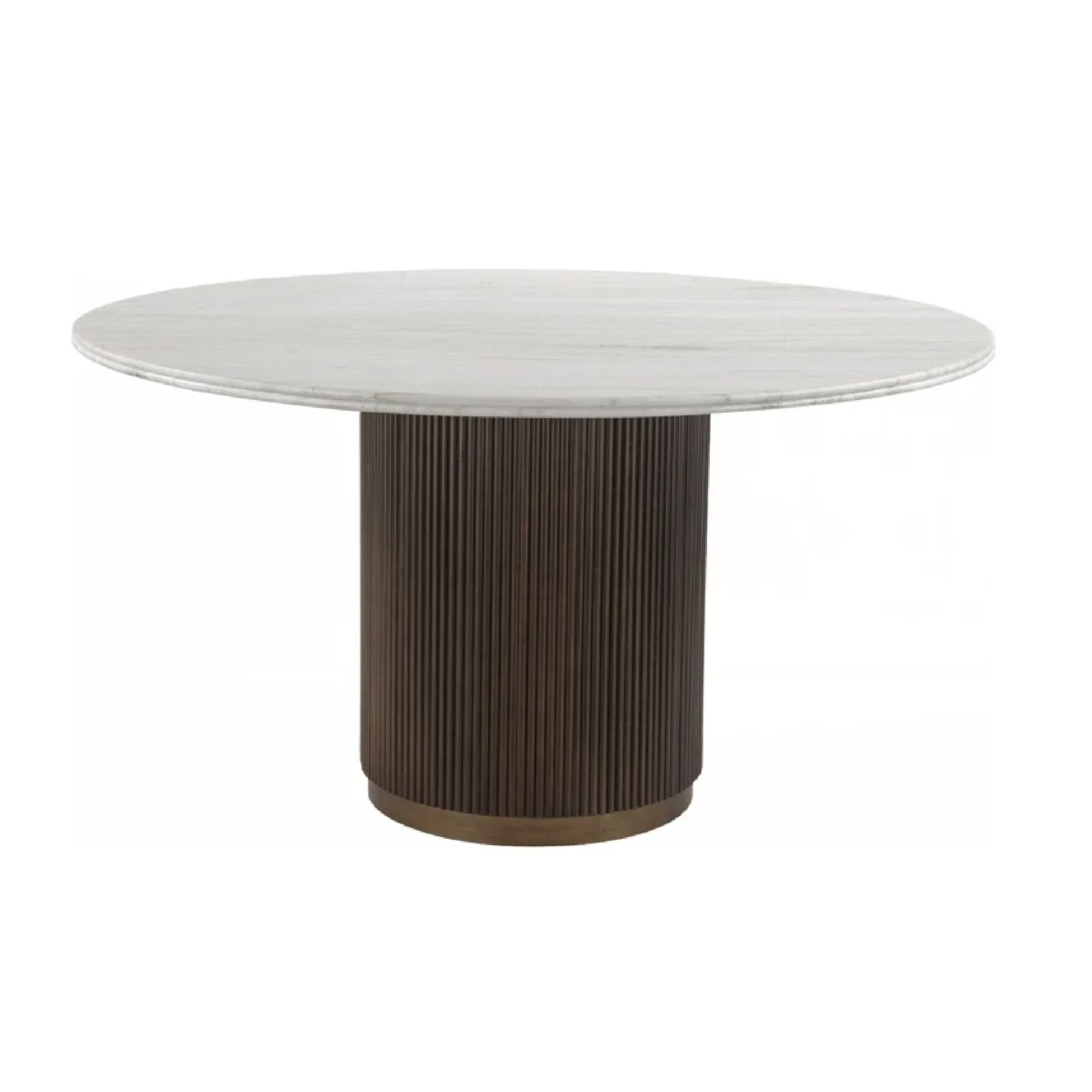 Ribbed Wood Round Dining Table | OROA Mayfield | Oroa.com