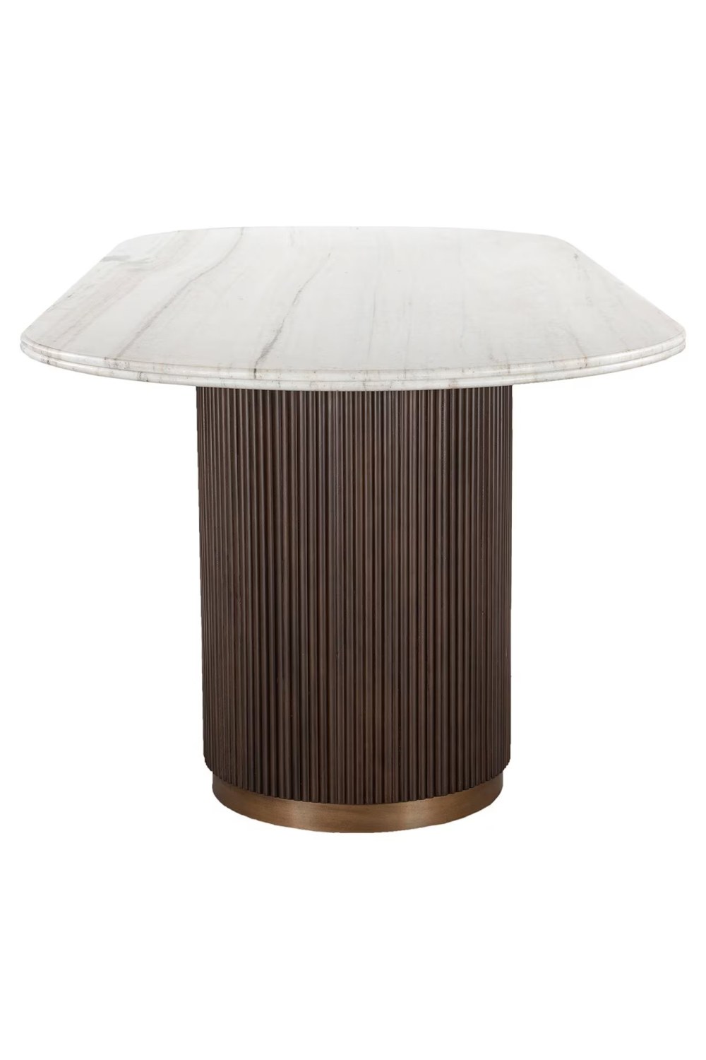 Ribbed Wood Base Dining Table | OROA Mayfield | Oroa.com