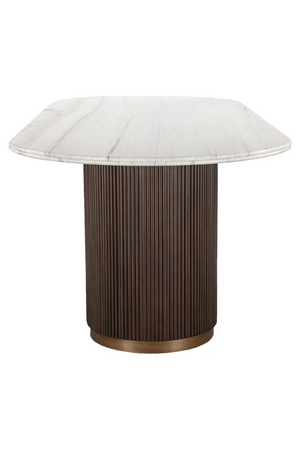 Ribbed Wood Base Dining Table | Richmond Interiors Mayfield | Oroa.com