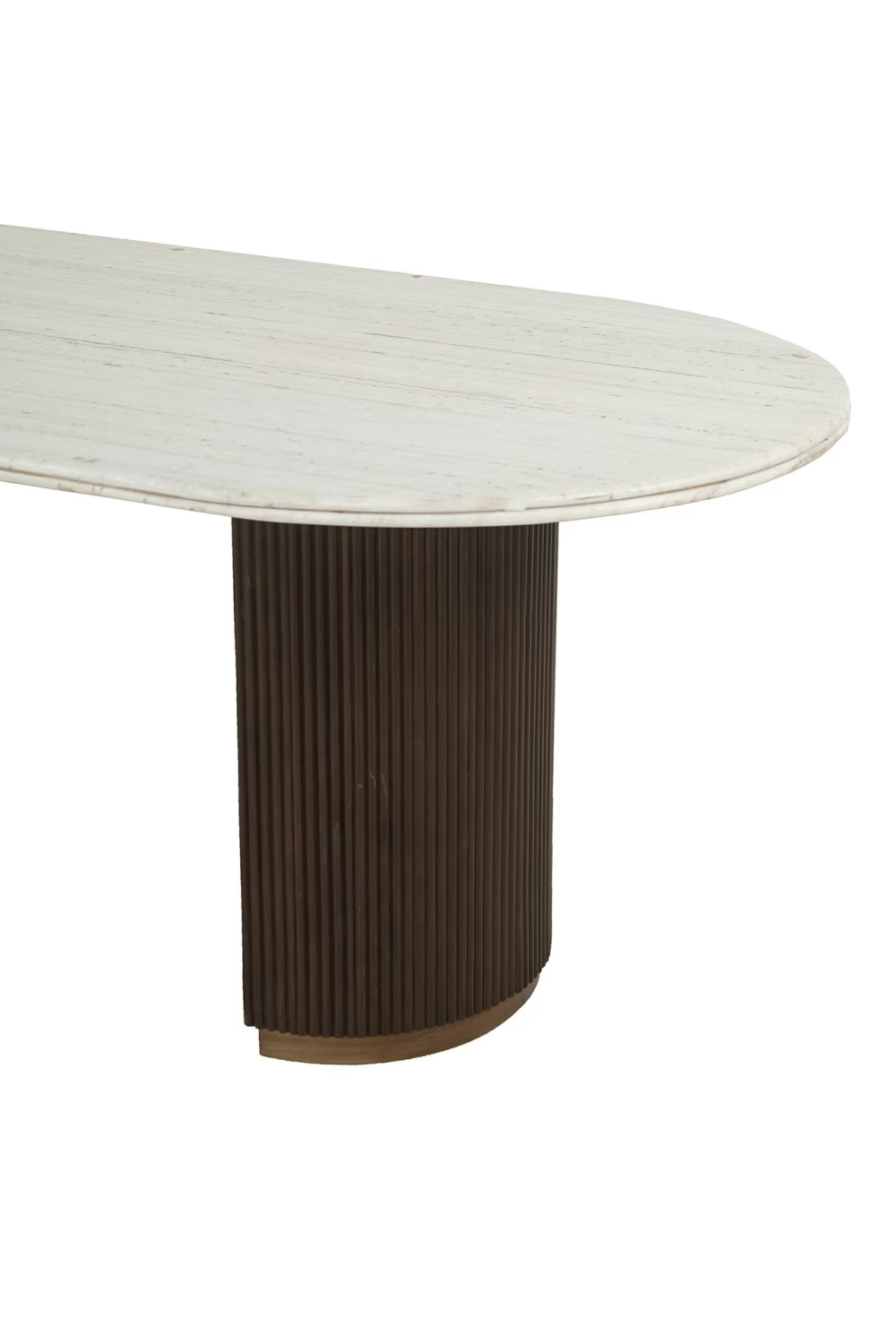 Ribbed Wood Base Dining Table | OROA Mayfield | Oroa.com