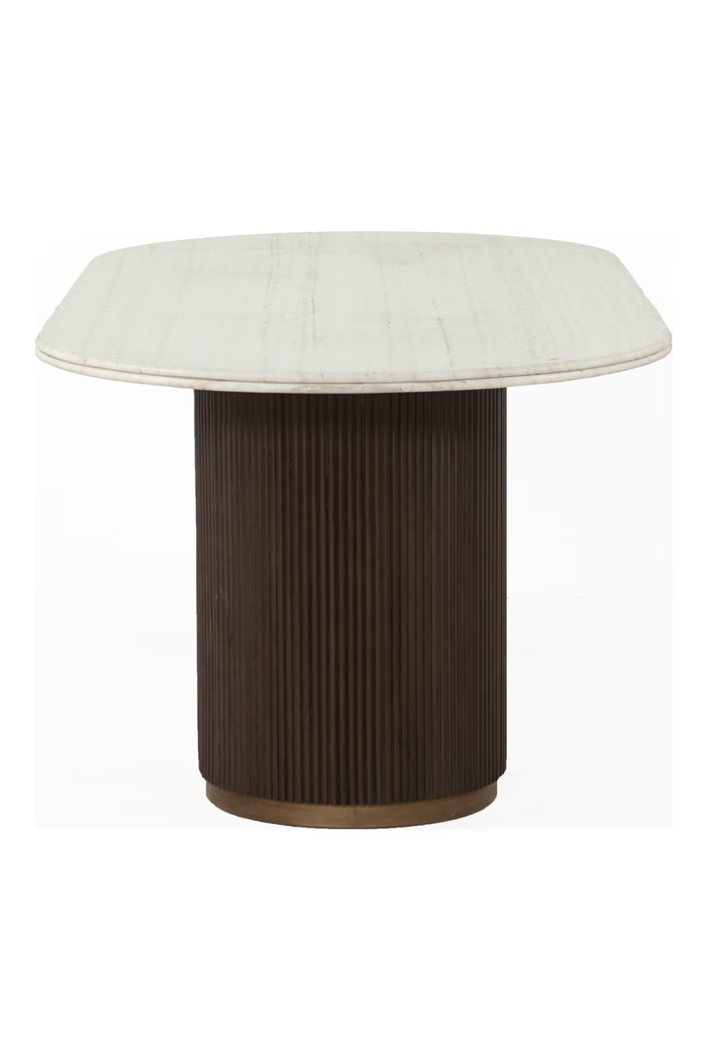 Ribbed Wood Base Dining Table | OROA Mayfield | Oroa.com