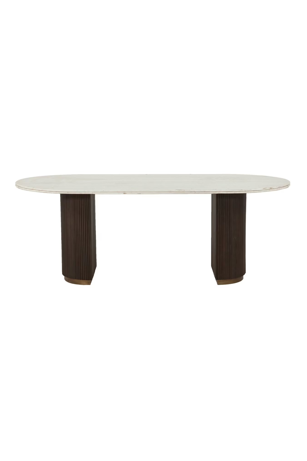 Ribbed Wood Base Dining Table | OROA Mayfield | Oroa.com