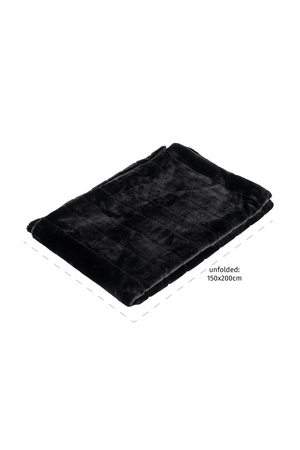 Black Furry Blanket | Richmond Interiors Katie | Oroa.com