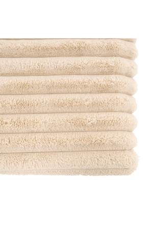 Cream Furry Channeled Blanket | Richmond Interiors Cato | Oroa.com