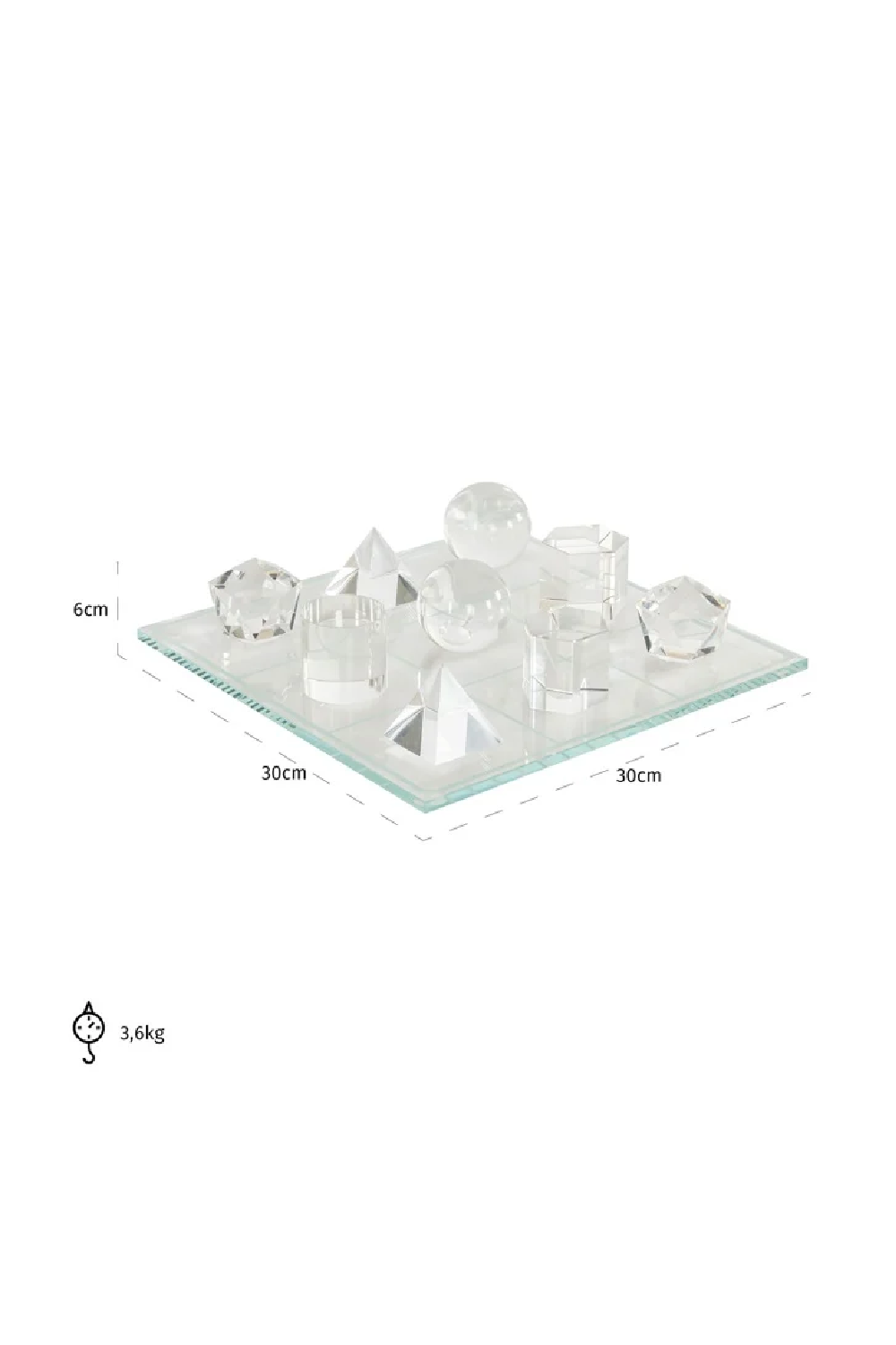 Glass Geometrical Decorative Object | OROA Ami | Oroa.com