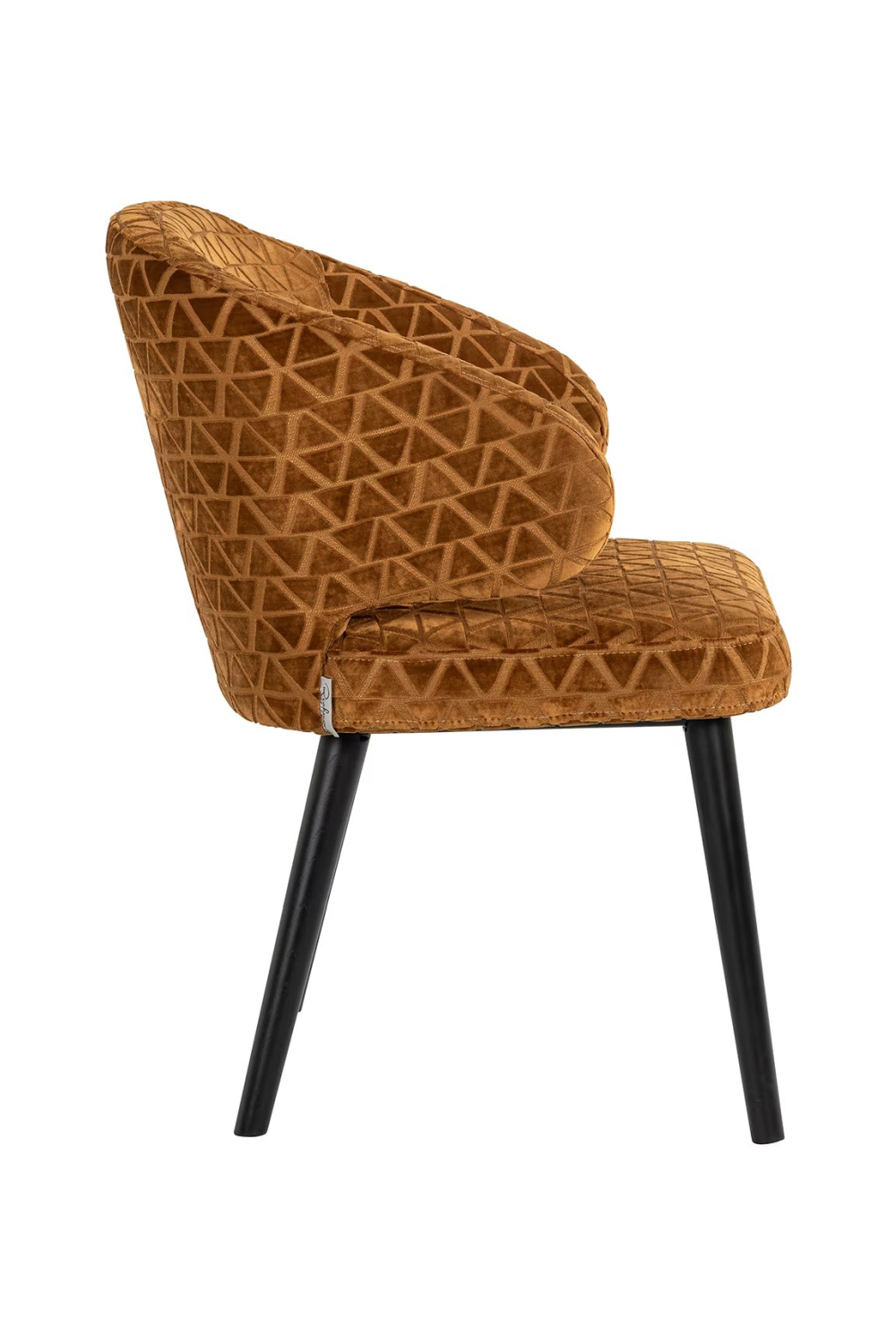 Gold Triangle Pattern Dining Chair | OROA Indigo | Oroa.com