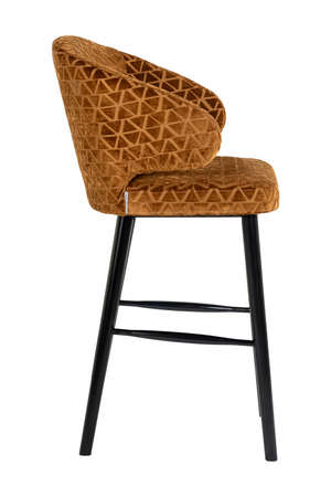 Gold Triangle Bar Stool | Richmond Interiors Indigo | Oroa.com