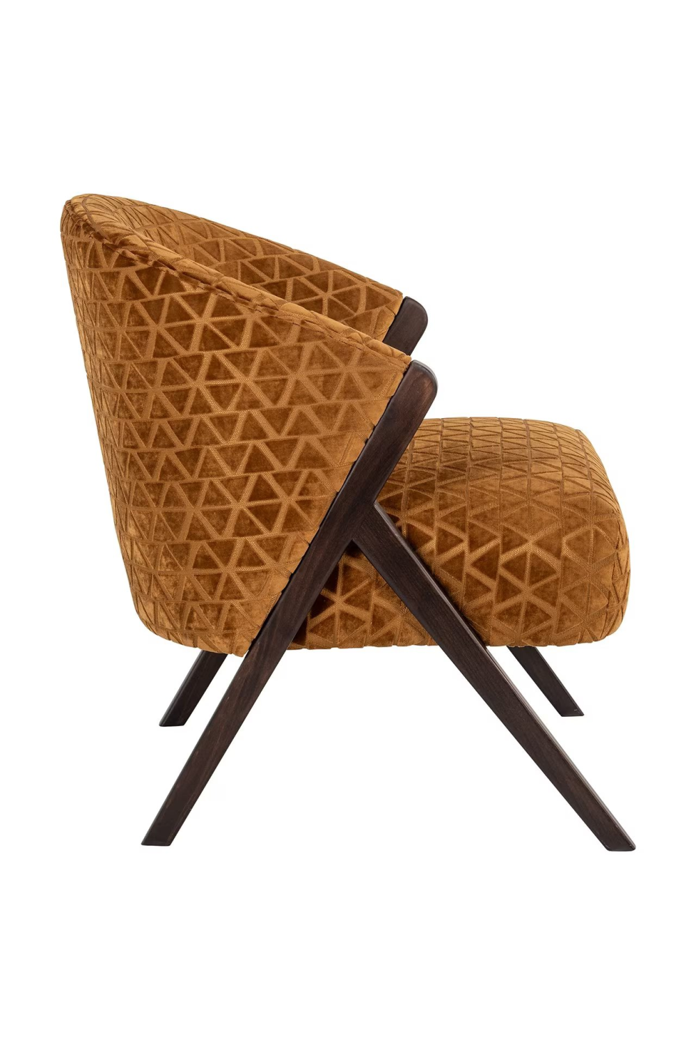 Triangle Patterned Lounge Chair | Richmond Interiors Mia | Oroa.com