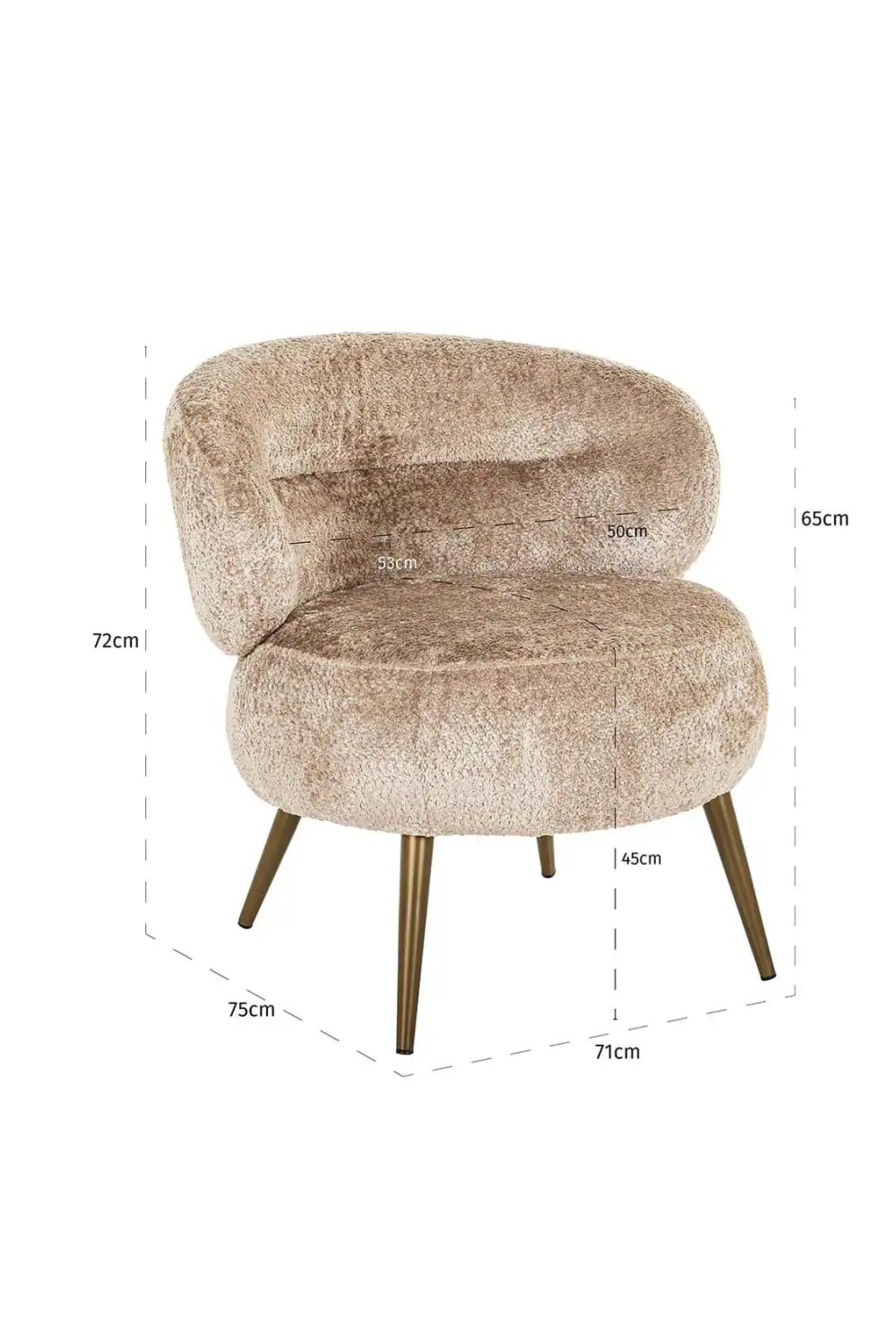 Contoured Back Lounge Chair | OROA Sabor | Oroa.com