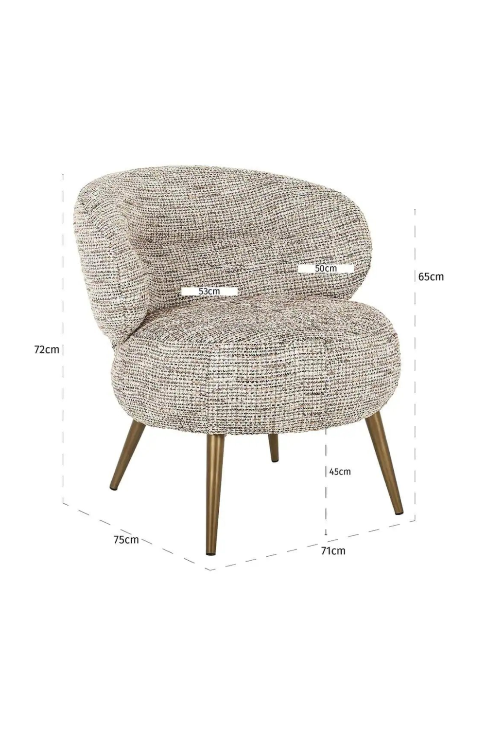 Contoured Back Lounge Chair | OROA Sabor | Oroa.com