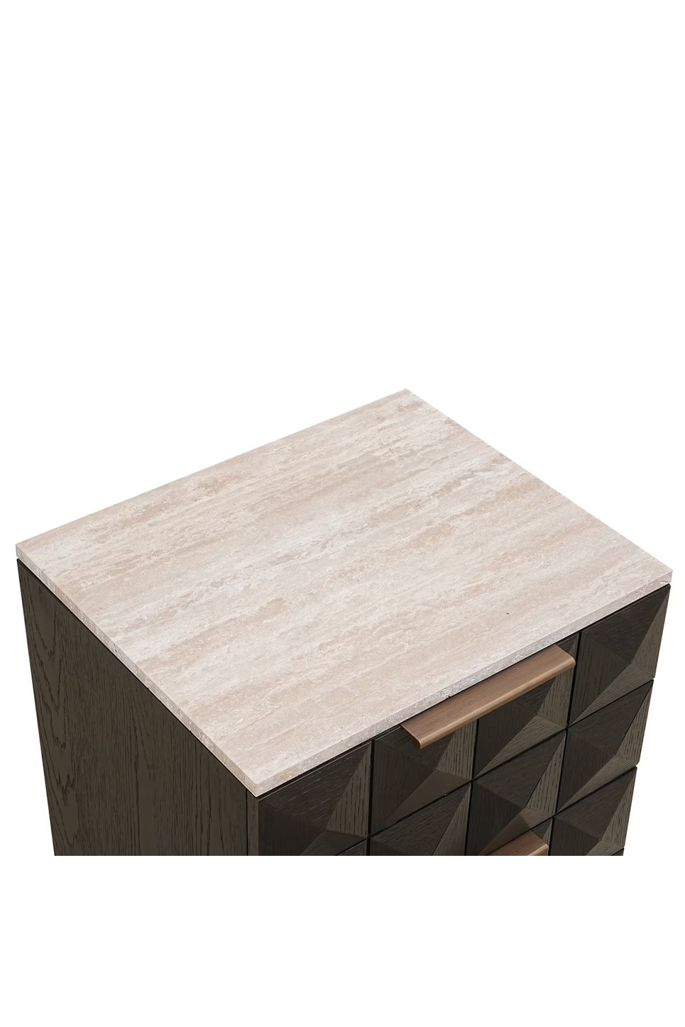 Brown Oak 2-Drawer Nightstand | OROA Claremont | Oroa.com