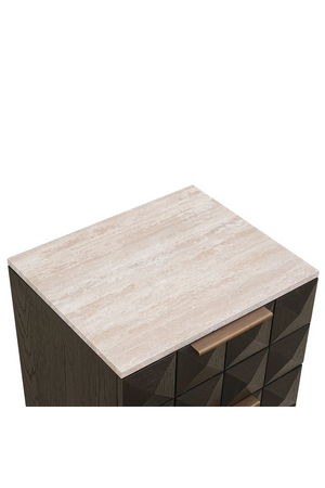 Brown Oak 2-Drawer Nightstand | Richmond Interiors Claremont | Oroa.com