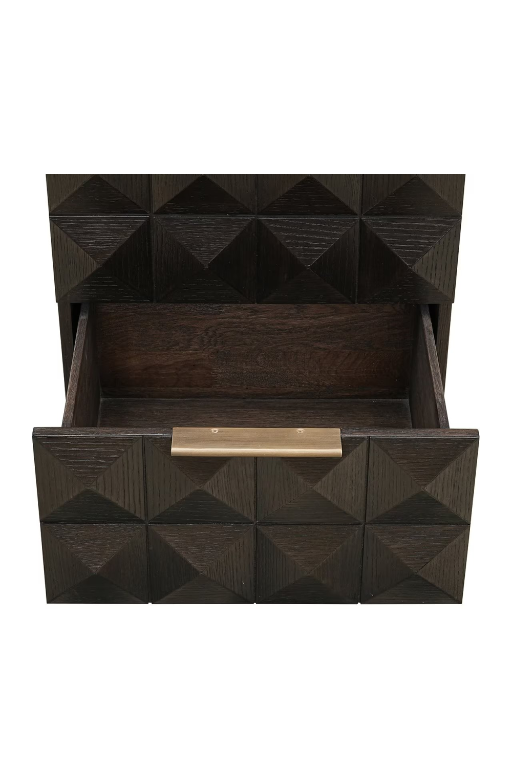 Brown Oak 2-Drawer Nightstand | OROA Claremont | Oroa.com