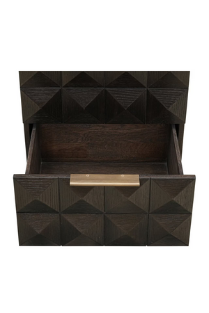 Brown Oak 2-Drawer Nightstand | Richmond Interiors Claremont | Oroa.com