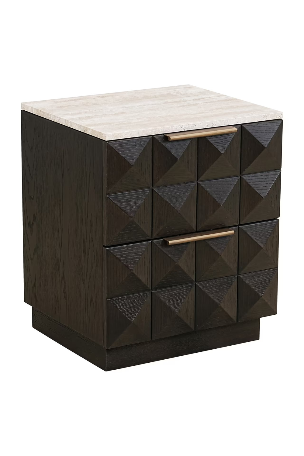 Brown Oak 2-Drawer Nightstand | Richmond Interiors Claremont | Oroa.com