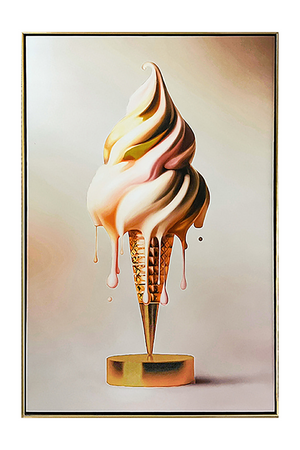 Gold Cone Wall Art | Richmond Interiors Icecream | Oroa.com