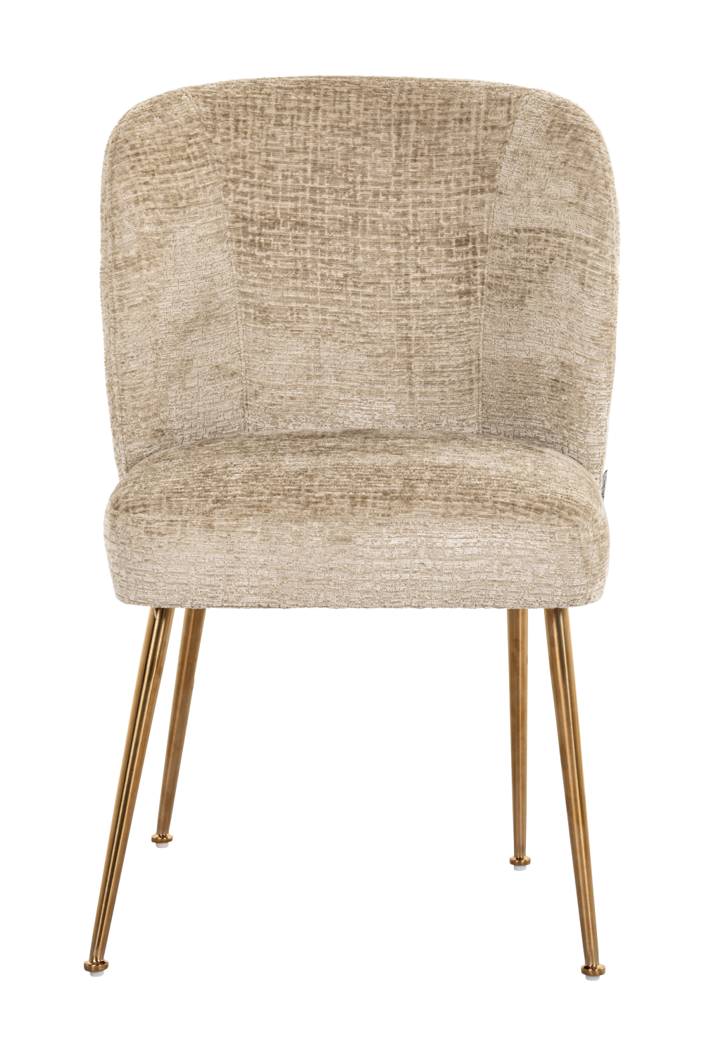 Beige Curved-Back Dining Chair | OROA Cannon | Oroa.com