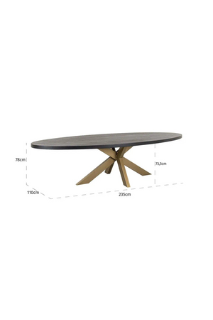 Oval Oak Dining Table | Richmond Interiors Watson | Oroa.com