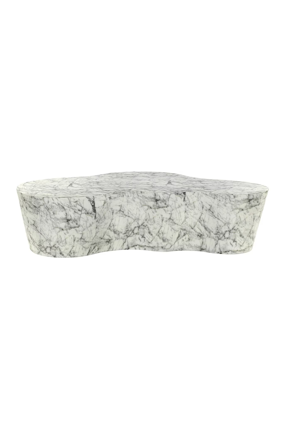 White Marble Organic Coffee Table | OROA Rockyard | Oroa.com