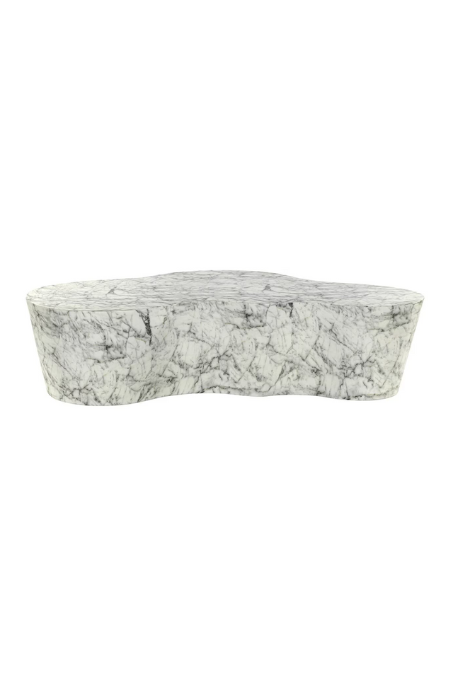 White Marble Organic Coffee Table | Richmond Interiors Rockyard | Oroa.com