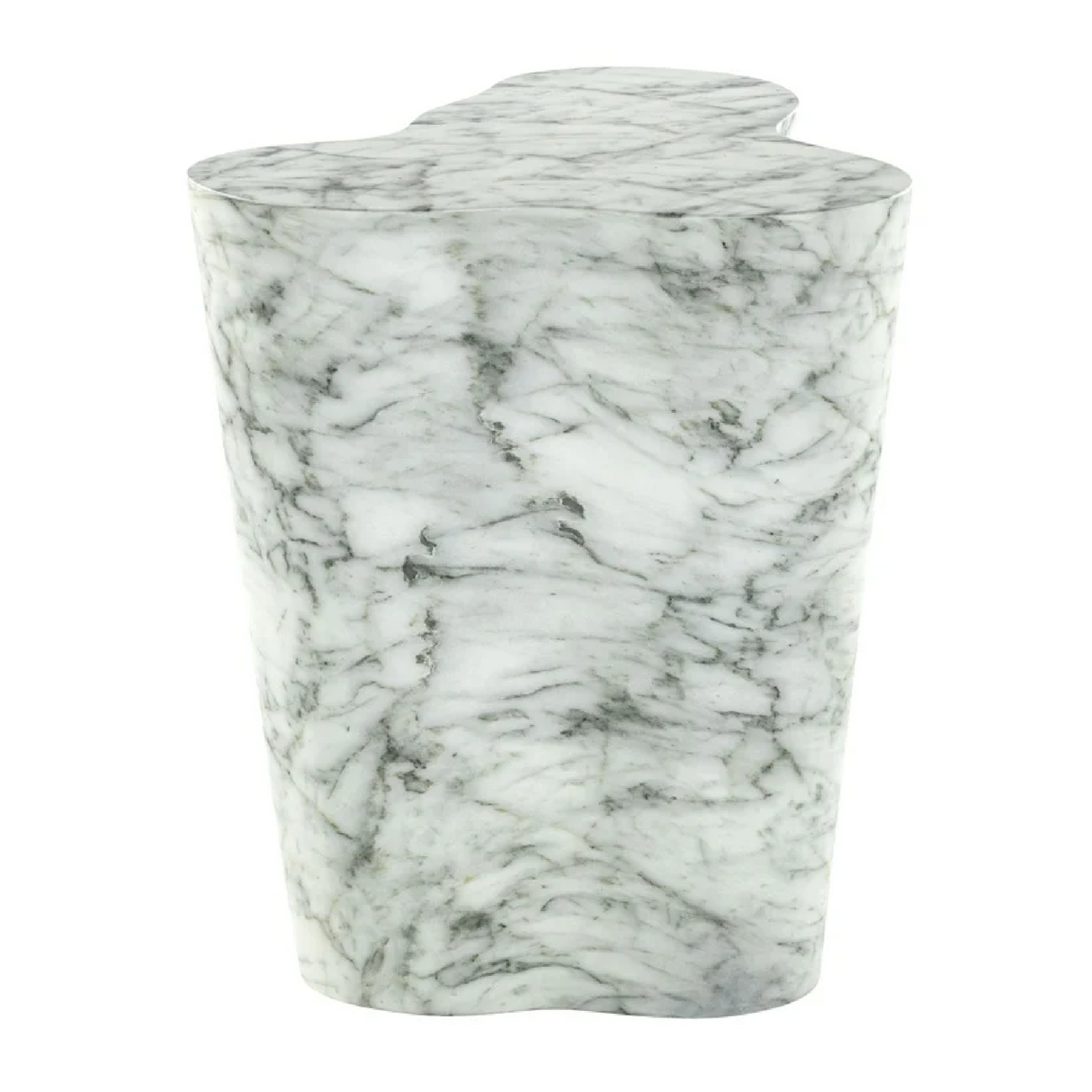 White Stone Organic End Table | Richmond Interiors Rockyard | Oroa.com