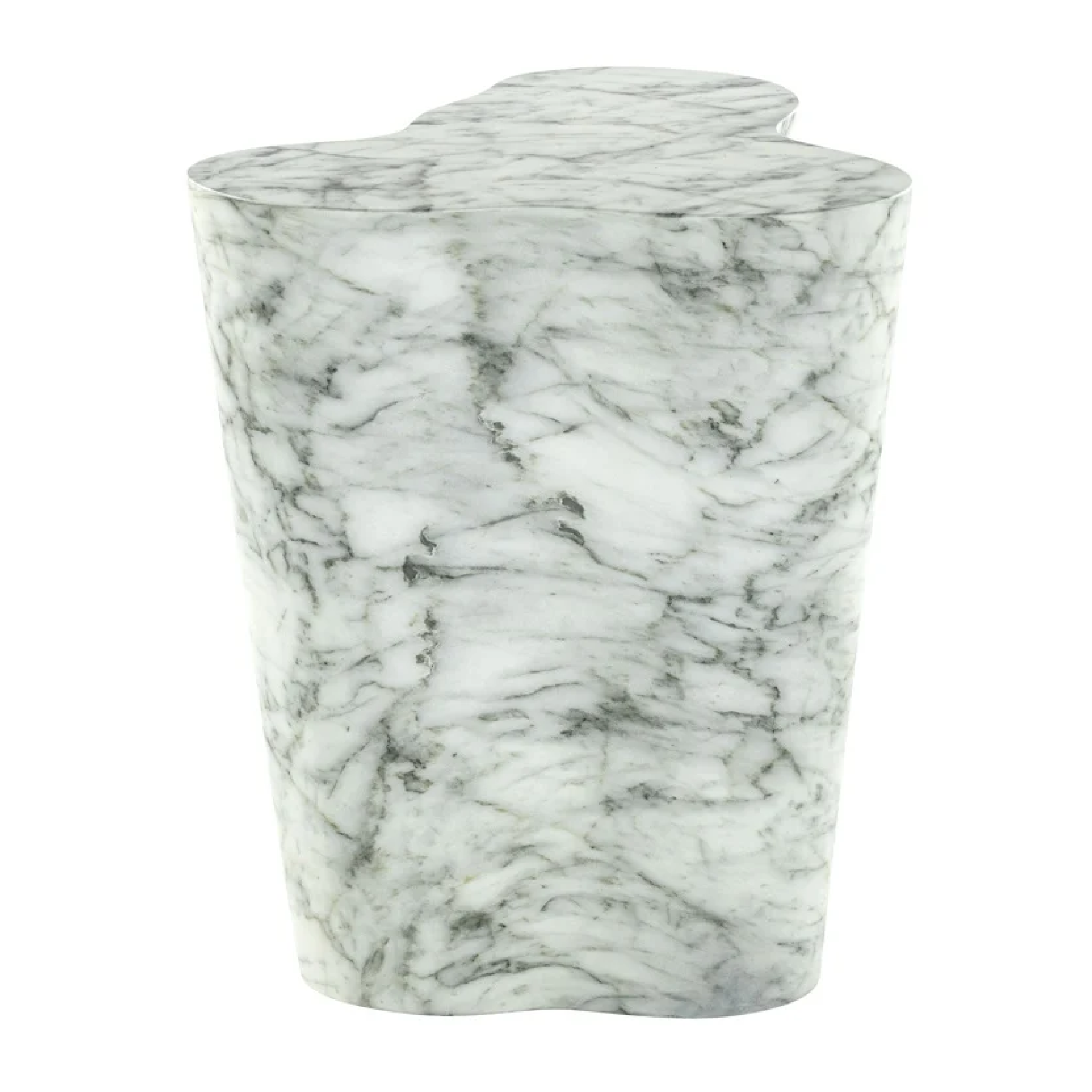 White Stone Organic End Table | OROA Rockyard | Oroa.com