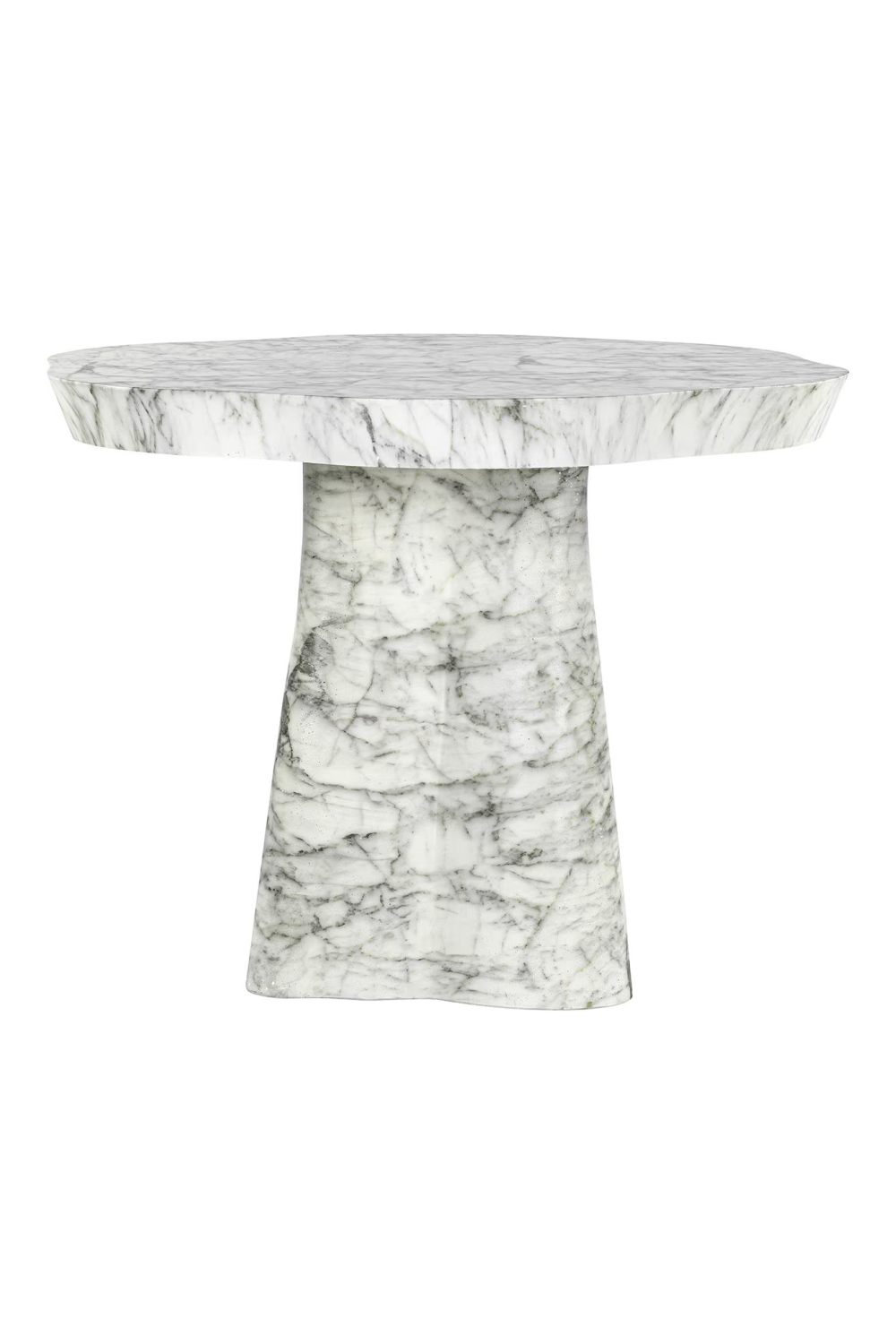 White Marble Organic Dining Table | OROA Rockyard | Oroa.com