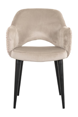 Khaki Velvet Dining Armchair | Richmond Interiors Giovanna | Oroa.com