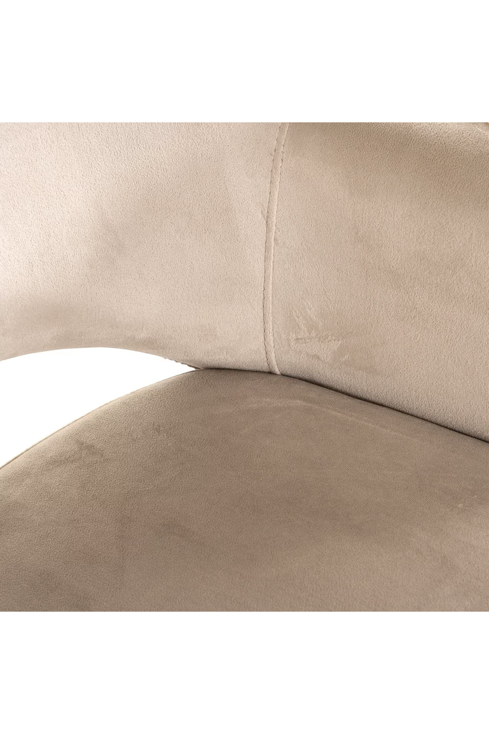 Khaki Velvet Dining Armchair | OROA Giovanna | Oroa.com