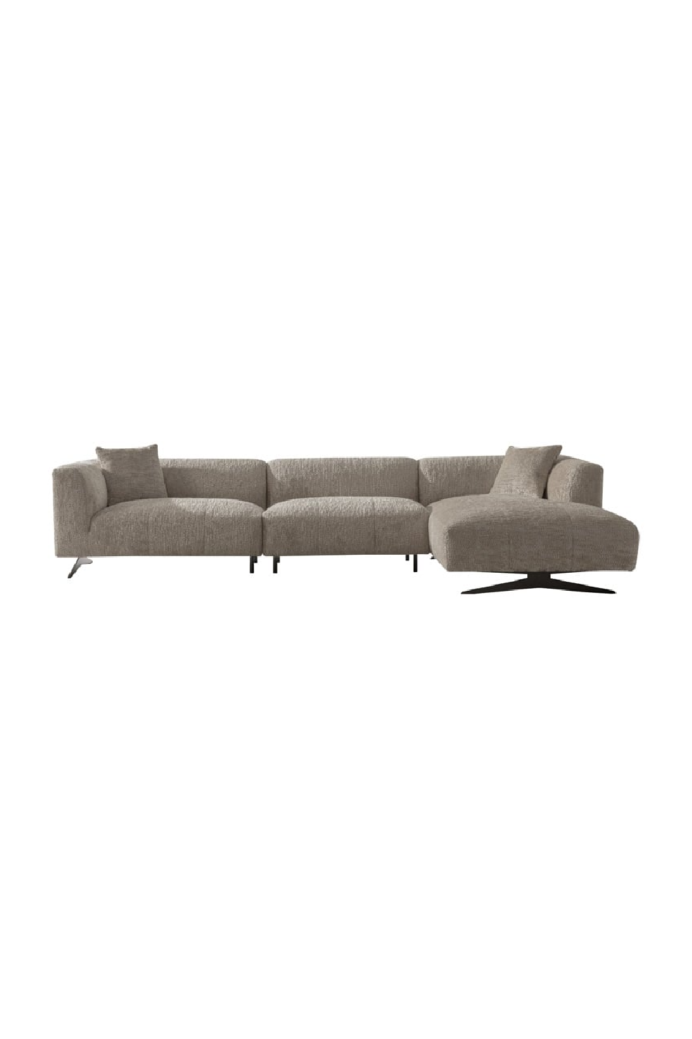 Metal Leg 3-Seater Sofa with Lounge | OROA Hoxton | Oroa.com