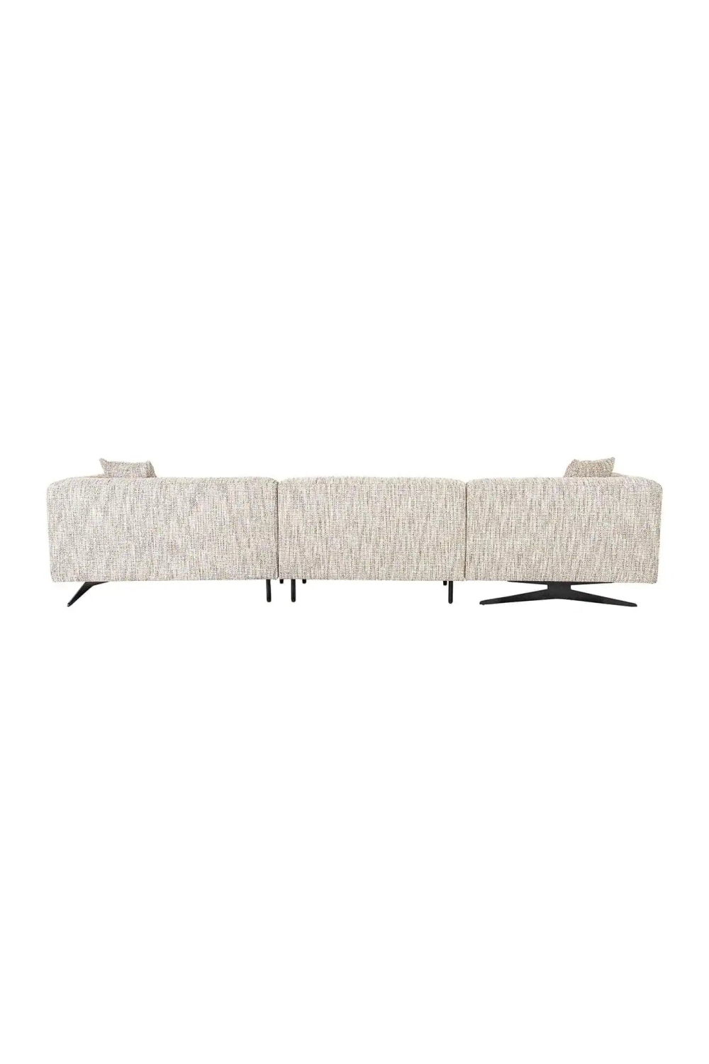 Beige 3-Seater Sofa with Left Lounge | OROA Hoxton | Oroa.com