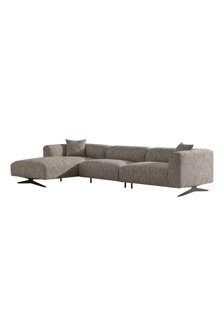 Beige 3-Seater Sofa with Left Lounge | Richmond Interiors Hoxton | Oroa.com