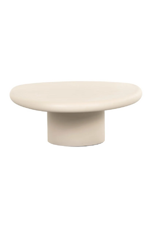 Beige Pedestal Coffee Table | OROA Clayton | Oroa.com