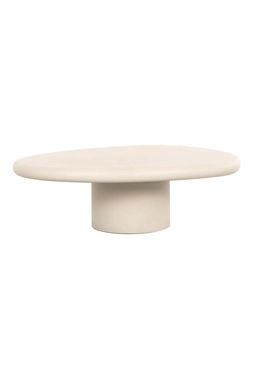 Beige Pedestal Coffee Table | OROA Clayton | Oroa.com